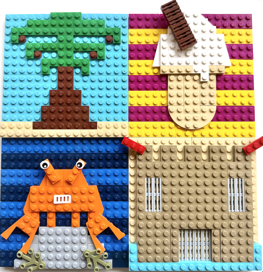 KS1 Seaside Holidays In The Past Workshop - LEGO Build Example2
